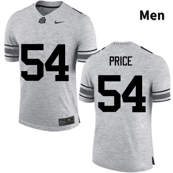 Ohio State Buckeyes Billy Price Men's #54 Gray Game Stitched College Football Jersey